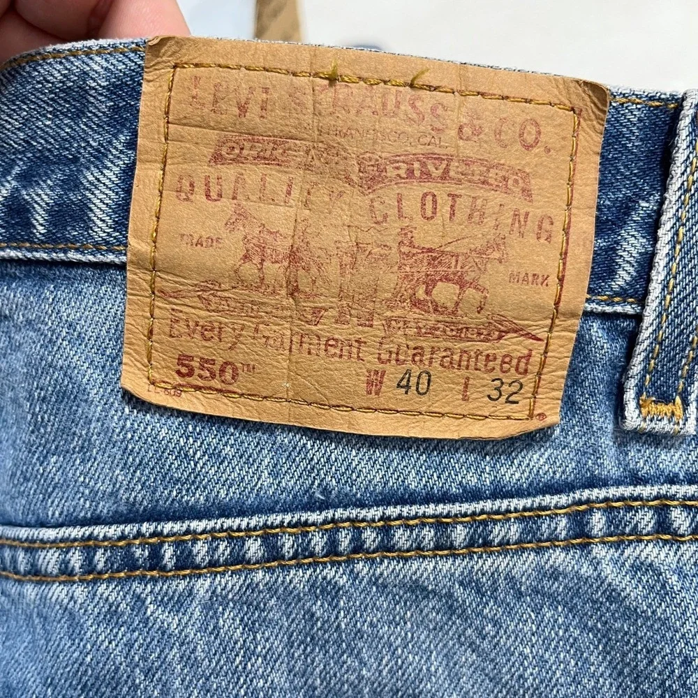 Levis 550 Relaxed Fit Vintage 90s Jeans Men‎ 38 31 Straight Leg Classic Grunge